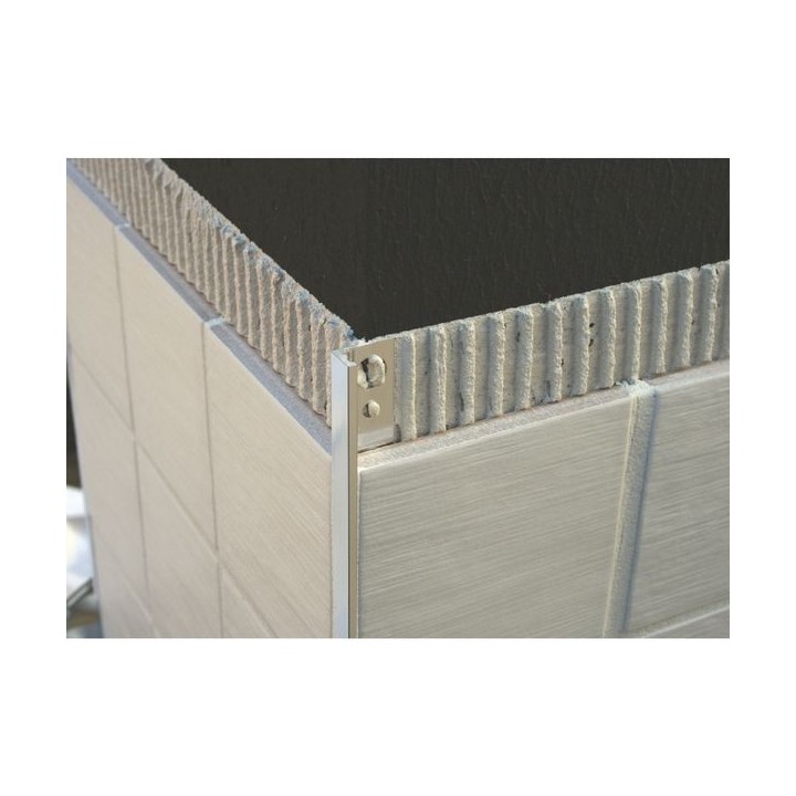 Genesis 12mm Polished Chrome Straight Edge Tile Trim ESA120.91