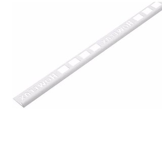 Homelux Tile Trim 2.44m x 9mm White HTRT9