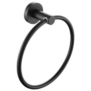 Bristan RD RING BLK Round Towel Ring Brass Black