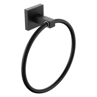 Bristan SQ RING BLK Square Towel Ring Brass Black