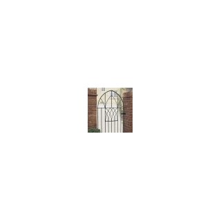 Abbey Low Arch Top Single Metal Gate 914mm GAP x 1340mm High Zinc & Powder ABZP52