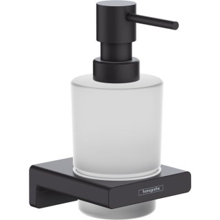 Hansgrohe AddStoris Liquid soap dispenser - Matt Black / Matt Glass - 41745670