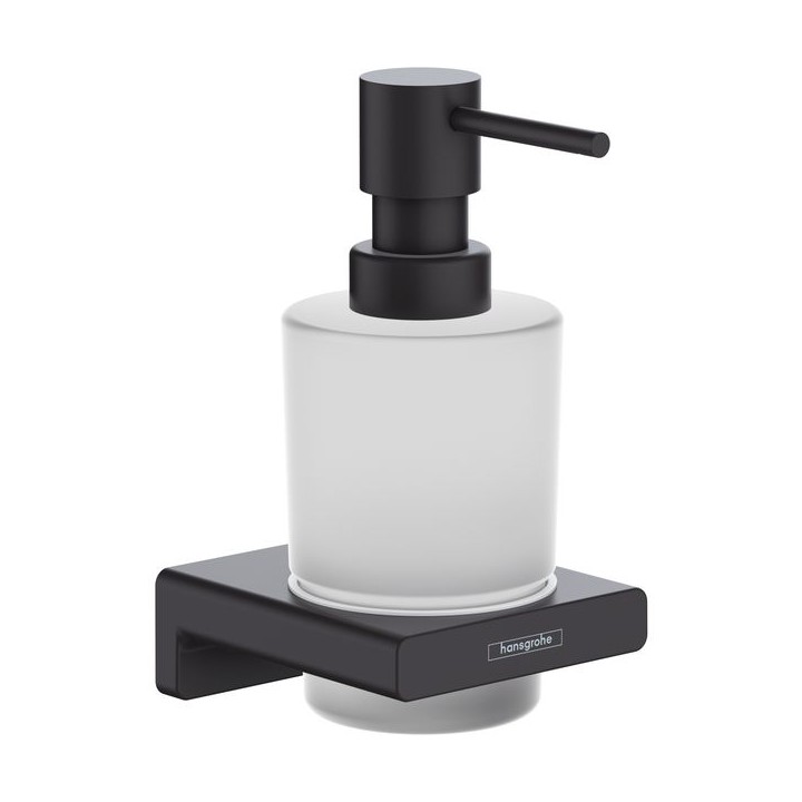 Hansgrohe AddStoris Liquid soap dispenser - Matt Black / Matt Glass - 41745670