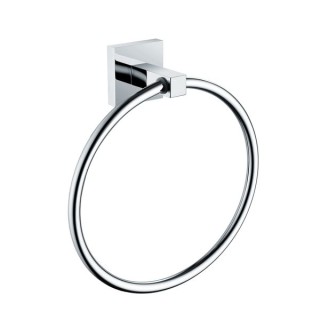 Bristan SQ RING C Square Towel Ring Brass Chrome Plated