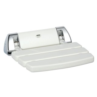 Mira Shower Seat Hinged White/Chrome 2.1536.129