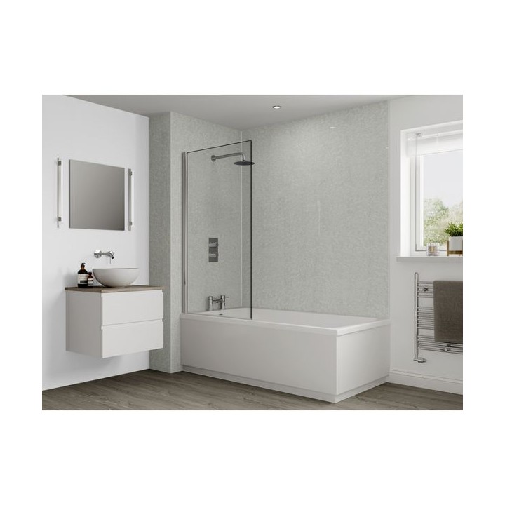 Multipanel Classic Bathroom Wall Panel Hydrolock 2400 x 1200mm Frost White M049