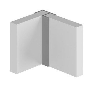 Multipanel Wall Panel Profile Type 100 Flush Corner Profile Satin Anodised Silver