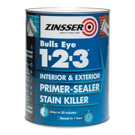 Zinsser Bullseye 1-2-3 Primer Sealer 1L Stain Killer