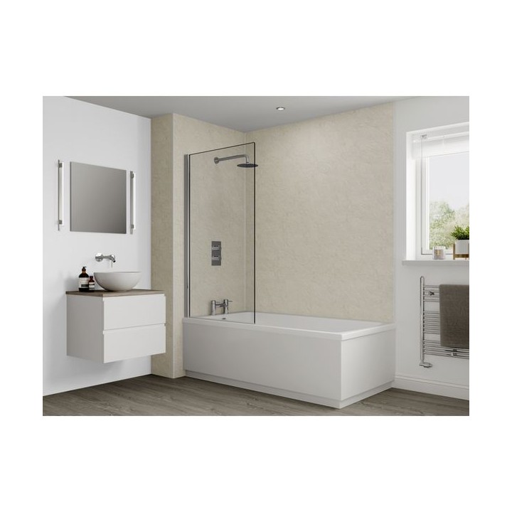 Multipanel Classic Bathroom Wall Panel Hydrolock 2400 x 598mm Riven Marble 9241