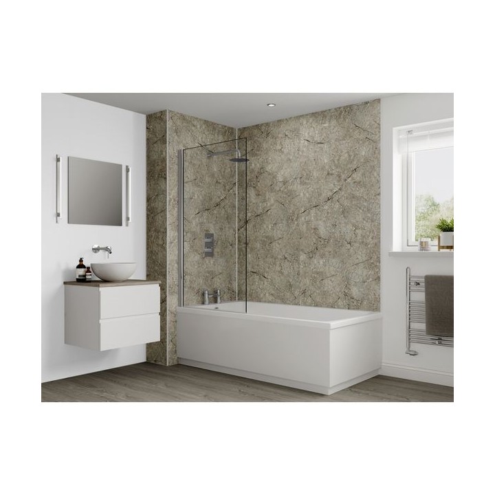 Multipanel Classic Bathroom Wall Panel Unlipped 2400 x 1200mm Antique Marble 701
