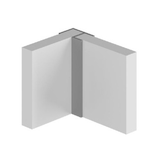 Multipanel Wall Panel Profile Type 100 Flush Corner Profile White