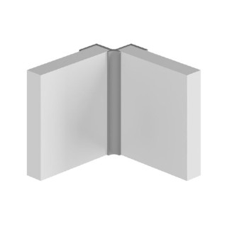 Multipanel Wall Panel Profile Type A - Internal Corner Profile Satin Anodised