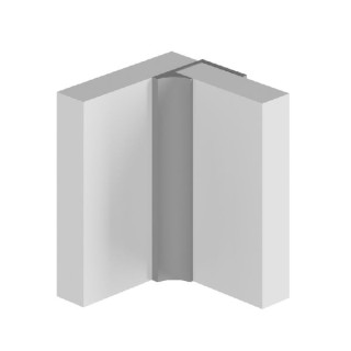 Multipanel Wall Panel Profile Type Y Last Corner Profile White