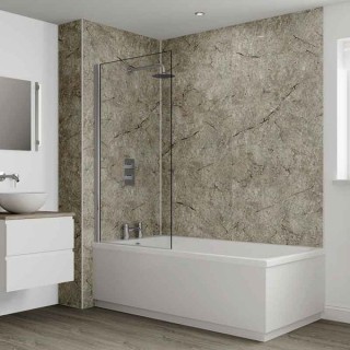 Multipanel Classic Bathroom Wall Panel Hydrolock 2400 x 1200mm Antique Marble 701
