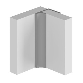 Multipanel Wall Panel Profile Type Y Last Corner Profile Satin Anodised Silver