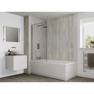 Multipanel Classic Bathroom Wall Panel Unlipped 2400 x 900mm Jupiter Silver 3458