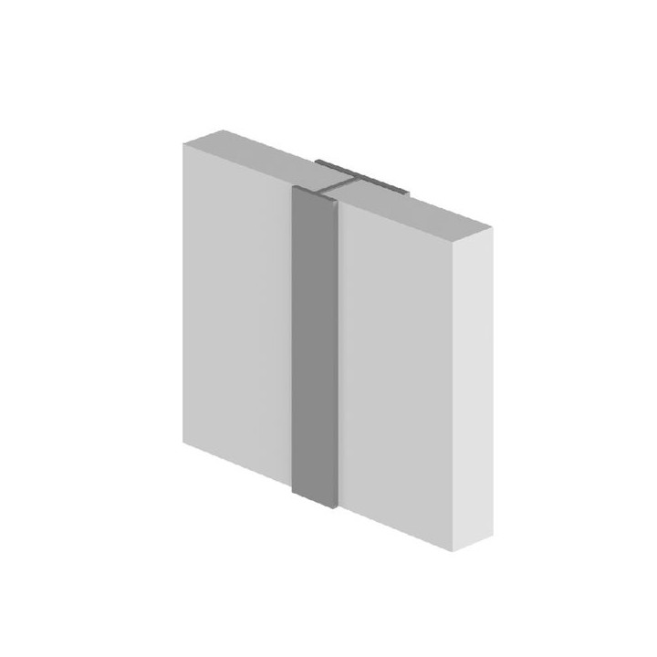 Multipanel Wall Panel Profile Type D - Continuous H Joint Profile Bright Polished