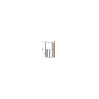 Manor Tall Bow Top Single Metal Gate 1067mm GAP x 1940mm High Zinc & Powder MAZP34