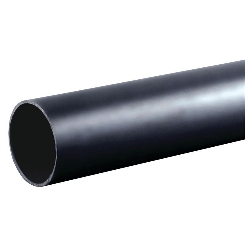Osma Waste push-fit plain ended pipe black 40mm 3 Metre