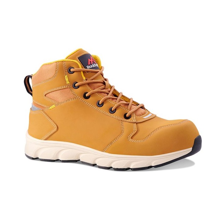 Rock Fall Sandstone Honey Safety Boot Size 8