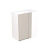 Flatpack Closed Corner Wall Unit J-pull Super Gloss Light Grey 600mm - FKKJ0216