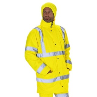 KeepSAFE Hi Vis Yellow Highway Jacket - XL