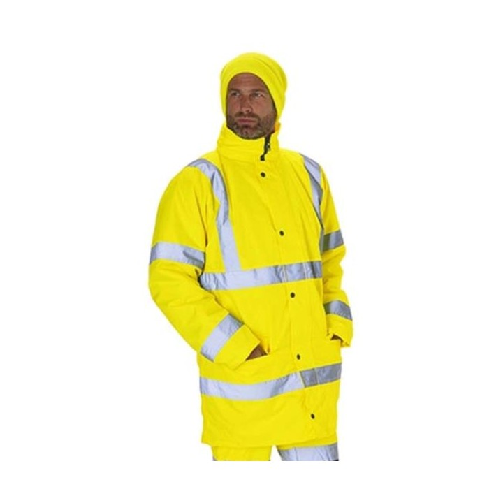 KeepSAFE Hi Vis Yellow Highway Jacket - XL