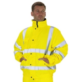 KeepSAFE Hi Vis Yellow Bomber Jacket - L