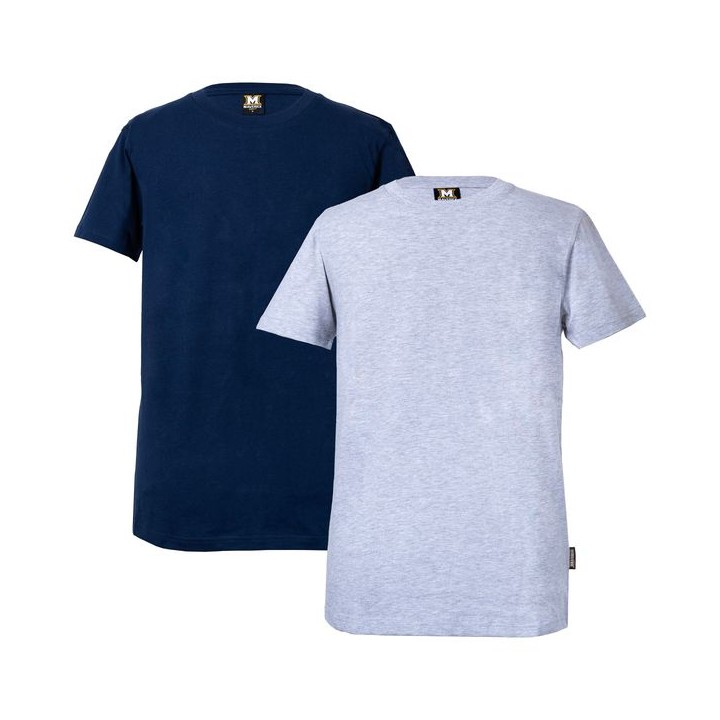 Maverick Twin Pack T-Shirts Navy / Grey - Large