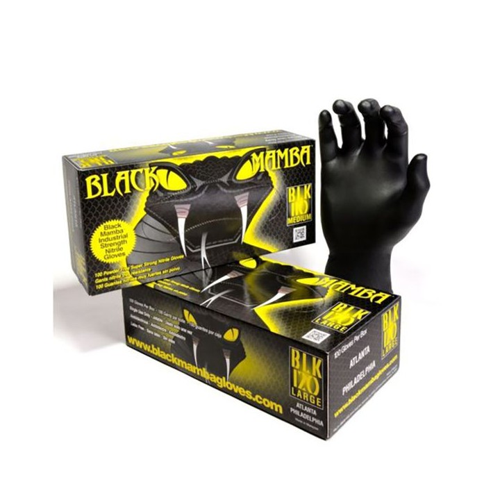 Black Mamba Nitrile Gloves XL Box 100