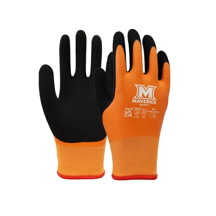 Maverick MK03 Water Resistant Thermal Grip Gloves (L)