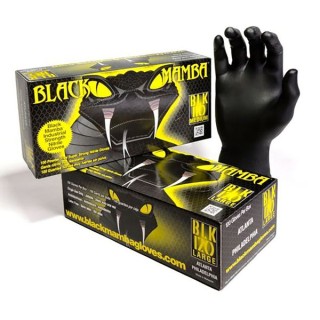 Black Mamba Nitrile Gloves Medium Box 100