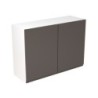 Flatpack Wall Unit J-pull Super Gloss Graphite 1000mm - FKKJ0415