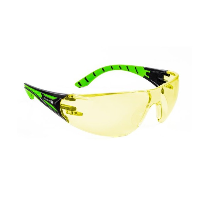 Armour Up Wraparound Safety Glasses Amber Lens