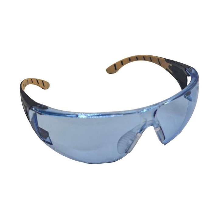 Maverick Wraparound Safety Glasses Blue