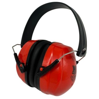 Maverick Foldable Ear Defenders Black / Red