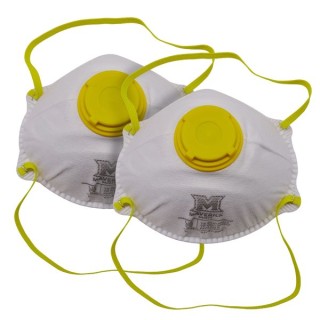 Maverick FFP2 Moulded Valved Disposable Face Mask Pack Of 2