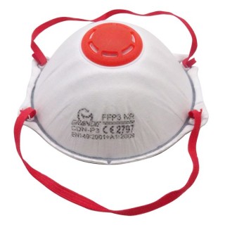 FFP3 Face Masks Cup with Valve 2 in A Pack