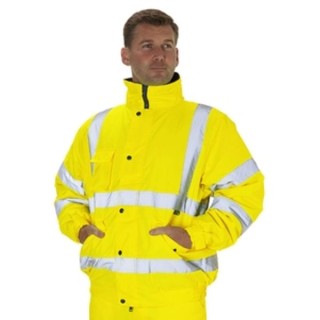 KeepSAFE Hi Vis Yellow Bomber Jacket - XL