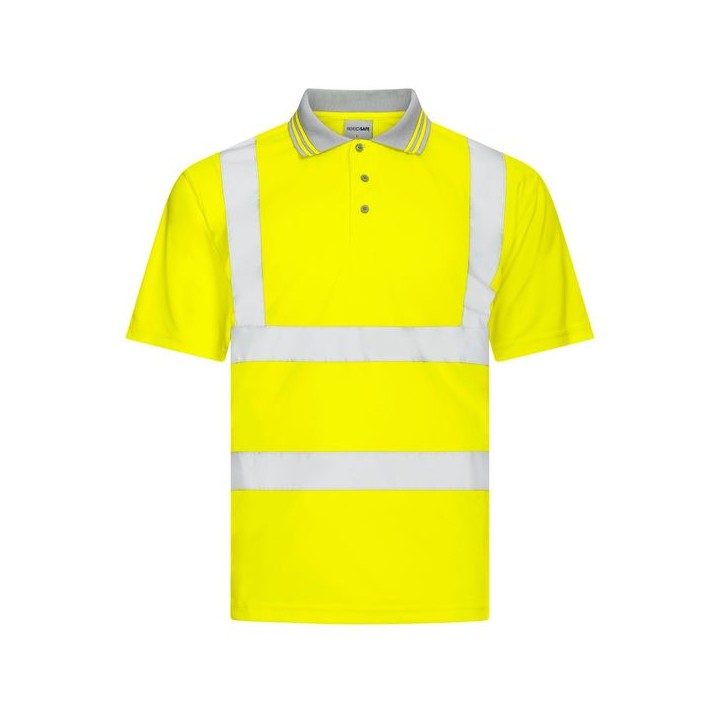 KeepSAFE Hi Vis Yellow Polo Shirt - L