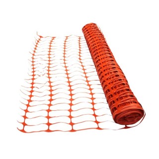 4Trade Orange Barrier Fencing 50m x 1m Roll
