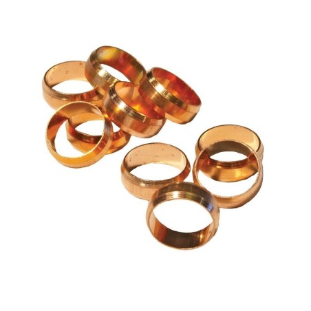 4Trade 10mm Brass Olives (Pack of 10)