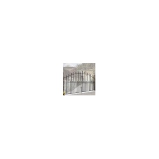 Manor Ball Top Metal Driveway Gates 3048mm GAP x 1220mm High Zinc & Powder MAZP19