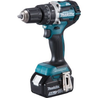Makita LXT 18V Cordless Brushless Combi Drill 2 X 5.0Ah Li-Ion Batteries DHP484RTJ