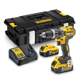 DeWalt DCD796P2 Combi Drill 18 Volt Xr Brushless Compact Lithium-ion Complete with 2 x 5.0AH Batteries