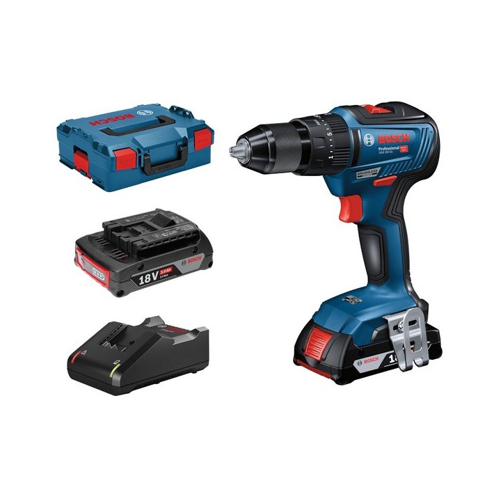 Bosch 06019H5370 Gsb 18V-55 Professional Brushless Combi Drill 18V 2 x 2AH
