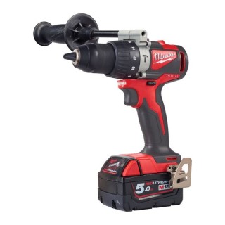 Milwaukee M18 Brushless Percussion Drill Complete with Two 5.0AH REDLITHIUM-ION Batteries
