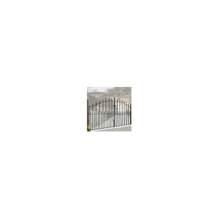 Manor Ball Top Metal Driveway Gates 3658mm GAP x 1220mm High Zinc & Powder MAZP25