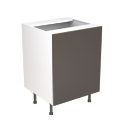 Flatpack Sink Base Unit Ultra Matt Graphite Slab 600mm - FKKF0935