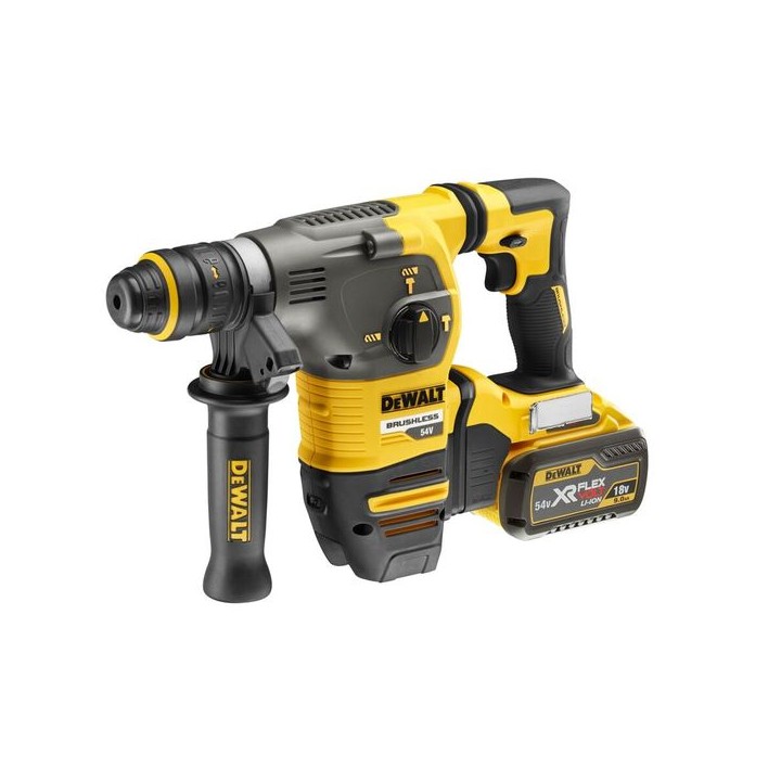 DeWalt 54V Xr Flexvolt Brushless SDS+ Hammer Drill with 2 x 9AH Batteries DCH334X2-GB